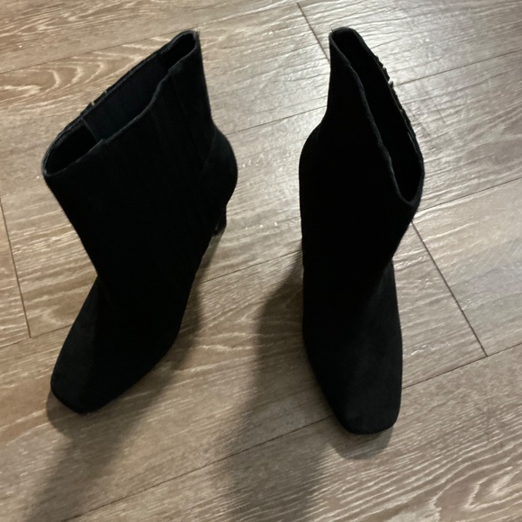 Vince camuto Black leather Ankle Boots sexy square - Picture 5 of 7